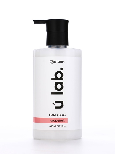 Мыло для рук жидкое, 450 мл, аромат грейпфрут, ULAB