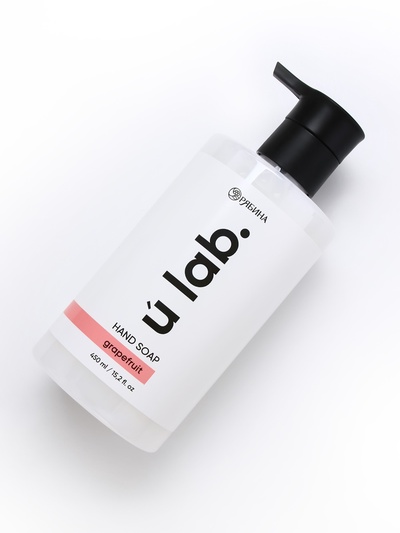 Мыло для рук жидкое, 450 мл, аромат грейпфрут, ULAB