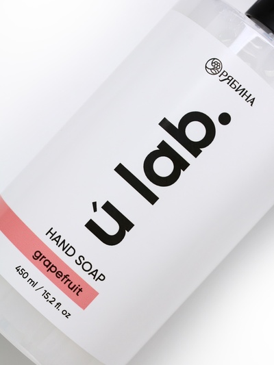 Мыло для рук жидкое, 450 мл, аромат грейпфрут, ULAB