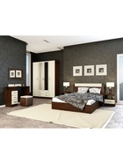 УЦЕНКА Шкаф двухстворчатый Дуэт, 800×480×2200, Венге/Лоредо - Фото 3