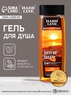 Гель для душа и шампунь 2 в 1 «Сила экстрактов», 250 мл, аромат имбирь и грейпфрут, HARD LINE - Фото 1