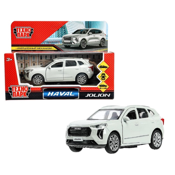 Машинка металлическая Haval Jolion, инерция, открываются двери, багажник, 13 см - Фото 1