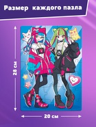 Пазлы 5в1 набор для творчества «Мир Аниме», раскраска, наклейки, блёстки - Фото 3