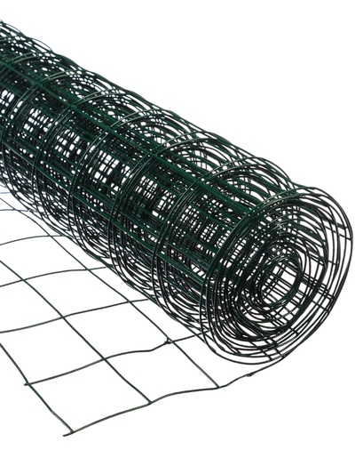 Сетка сварная с ПВХ покрытием, 5×0.5 м, ячейка 50×50 мм, d=1 мм, металл, Greengo