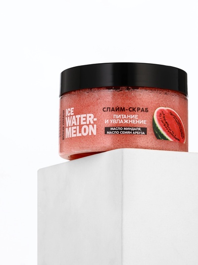 Скраб-слайм для тела Ice watermelon, питание и увлажнение, с ароматом арбуза, 250 г, PICO MICO