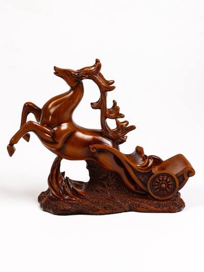 Подставка для бутылки "Олень" под дерево, 17.12.28см