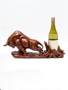 Подставка под бутылку TAKE IT EASY «Бык», полистоун под дерево, 49×11×22 см - Фото 2