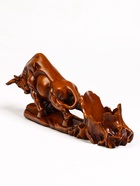 Подставка под бутылку TAKE IT EASY «Бык», полистоун под дерево, 49×11×22 см - Фото 11