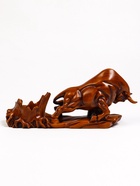 Подставка под бутылку TAKE IT EASY «Бык», полистоун под дерево, 49×11×22 см - Фото 14