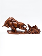 Подставка под бутылку TAKE IT EASY «Бык», полистоун под дерево, 49×11×22 см - Фото 4