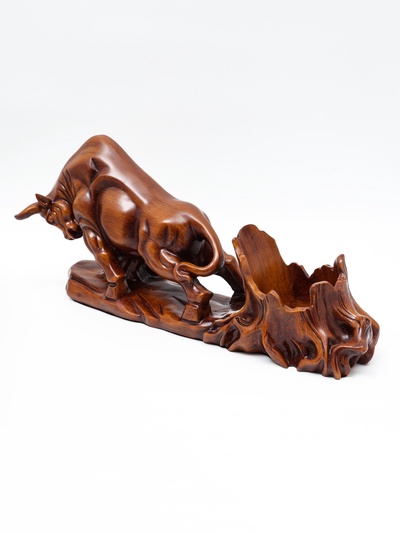 Подставка для бутылки "Бык" под дерево, 49.11.22см