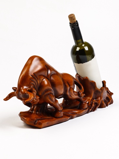 Подставка для бутылки "Бык" под дерево, 49.11.22см