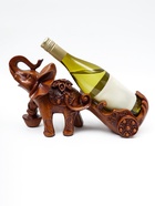 Подставка под бутылку TAKE IT EASY «Слон», полистоун под дерево, 34×13×20 см - Фото 2