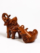 Подставка под бутылку TAKE IT EASY «Слон», полистоун под дерево, 34×13×20 см - Фото 16