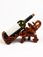 Подставка под бутылку TAKE IT EASY «Слон», полистоун под дерево, 34×13×20 см - Фото 10