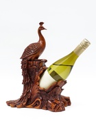 Подставка под бутылку TAKE IT EASY «Павлин», полистоун под дерево, 23×15×33 см - Фото 2