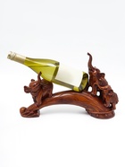 Подставка под бутылку TAKE IT EASY «Два слона», полистоун под дерево, 36×10×25 см - Фото 2