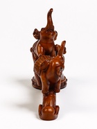 Подставка под бутылку TAKE IT EASY «Два слона», полистоун под дерево, 36×10×25 см - Фото 11