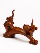 Подставка под бутылку TAKE IT EASY «Два слона», полистоун под дерево, 36×10×25 см - Фото 12