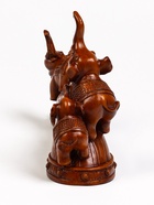 Подставка под бутылку TAKE IT EASY «Два слона», полистоун под дерево, 36×10×25 см - Фото 15