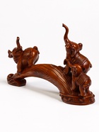 Подставка под бутылку TAKE IT EASY «Два слона», полистоун под дерево, 36×10×25 см - Фото 16