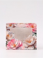 Пакет подарочный с окном «Белые пионы», 24×20×11 см - Фото 2