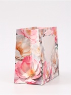 Пакет подарочный с окном «Белые пионы», 24×20×11 см - Фото 4