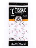 Бумага упаковочная тишью, «Садовые розы», белый, 50 см × 70 см 17 грамм - Фото 4