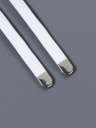 Шнурки для обуви, пара, плоские, с фиксаторами, эластичные, 8 мм, 100 см, белые - Фото 5