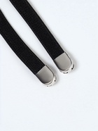 Шнурки для обуви, пара, плоские, с фиксаторами, эластичные, 8 мм, 100 см, чёрные - Фото 5