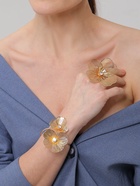 Браслет «Цветок» стразинка, цвет золото - Фото 5