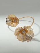 Браслет «Цветок» стразинка, цвет золото - фото 809238329