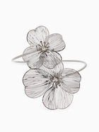 Браслет «Цветок» стразинка, цвет серебро - Фото 1