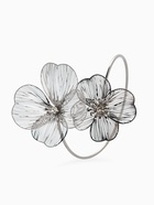 Браслет «Цветок» стразинка, цвет серебро - Фото 3