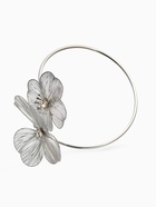 Браслет «Цветок» стразинка, цвет серебро - Фото 4