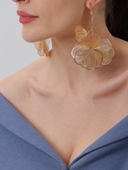 Серьги металл «Цветок» веточка, цвет золото - Фото 1