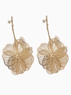 Серьги металл «Цветок» веточка, цвет золото - Фото 3