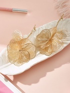 Серьги металл «Цветок» веточка, цвет золото - Фото 8