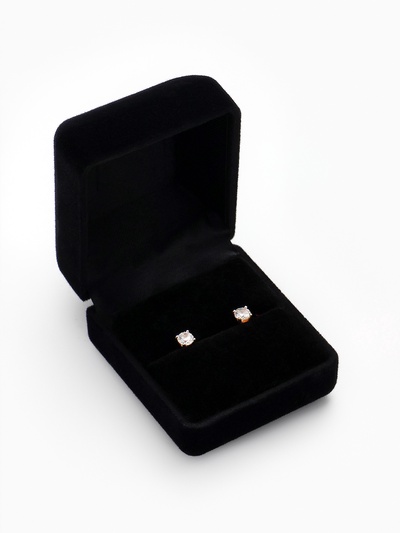 Футляр бархатный под 2 кольца «Традиции», 5.2×4.6, чёрный