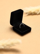 Футляр бархатный под 2 кольца «Традиции», 5,2×4,6, цвет чёрный - фото 809432002