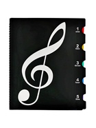 Нотная папка - 10 файлов 20 листов черная - Фото 1