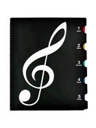 Нотная папка - 20 файлов 40 листов черная - Фото 1