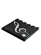 Нотная папка - 20 файлов 40 листов черная - Фото 2