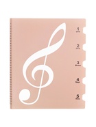 Нотная папка - 20 файлов 40 листов розовая - Фото 1