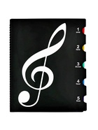 Нотная папка - 30 файлов 60 листов черная - Фото 1