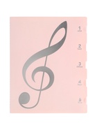 Нотная папка - 30 файлов 60 листов розовая - Фото 2