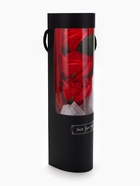 Подарочный букет из трех мыльных роз в колбе, красные - Фото 5