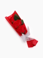 Подарочный букет из трех мыльных роз в колбе, красные - Фото 6