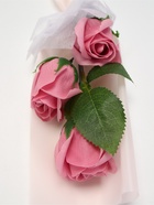 Подарочный букет из трех мыльных роз в колбе, дымно-розовые - Фото 4