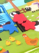 Акваковрик надувной, 60×50 см, фигурки EVA, Синий Трактор - Фото 4